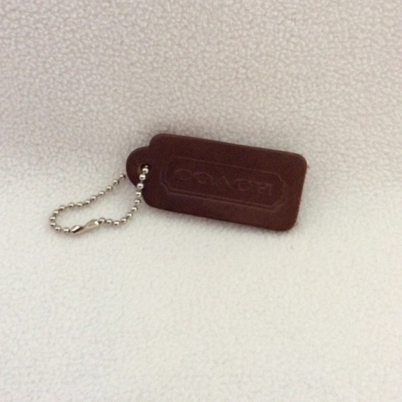 coach leather tag